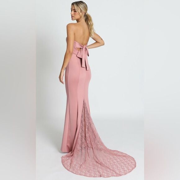 NEW SHOWPO ALWAYS WILL LOVE YOU DRESS IN DUSTY ROSE NWT - Picture 2 of 8